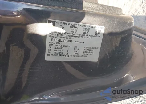 2011 GMC Sierra 1500 Sle from USA, damaged, VIN 3GTP1VE03BG170224